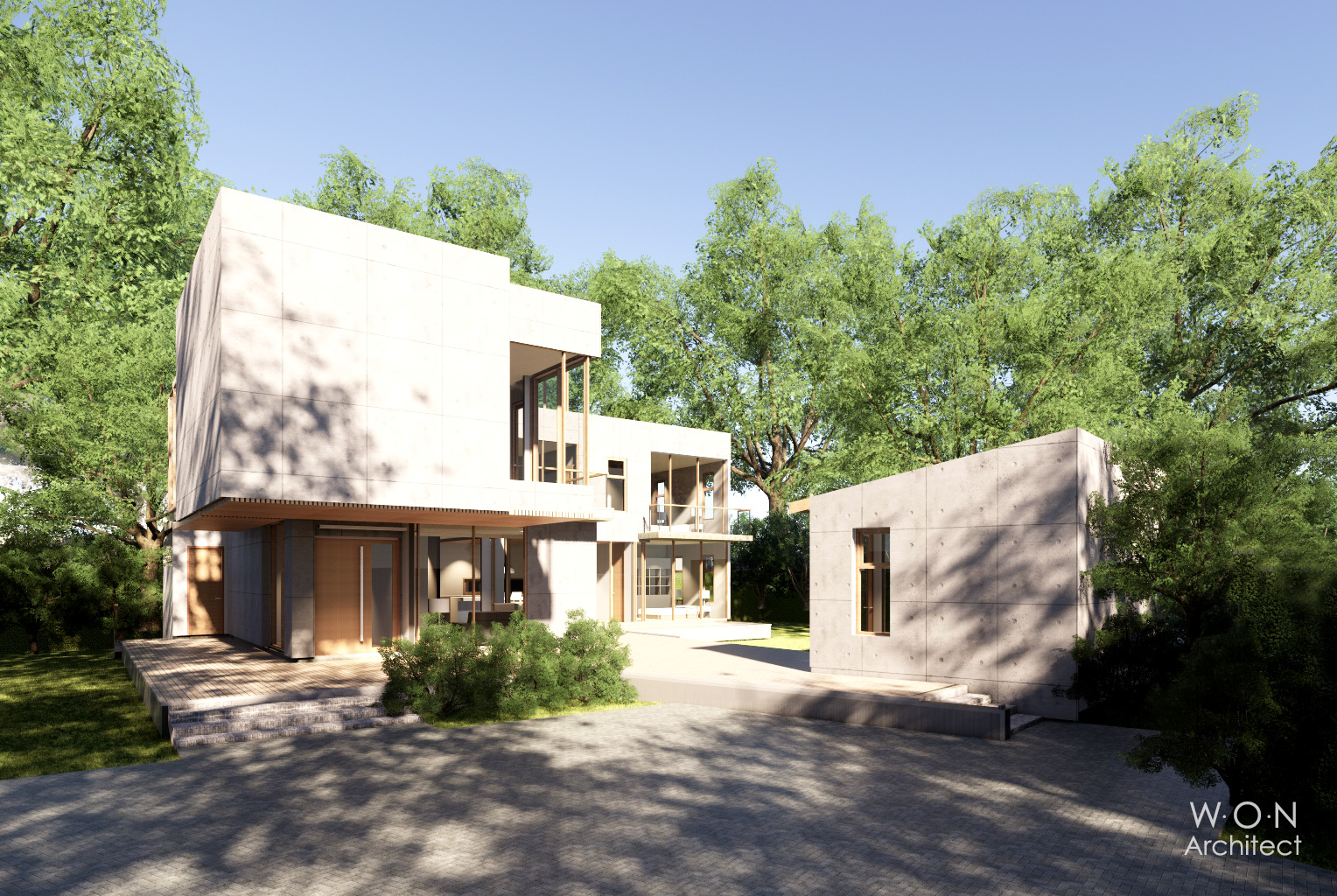 Nonthaburi courtyard house